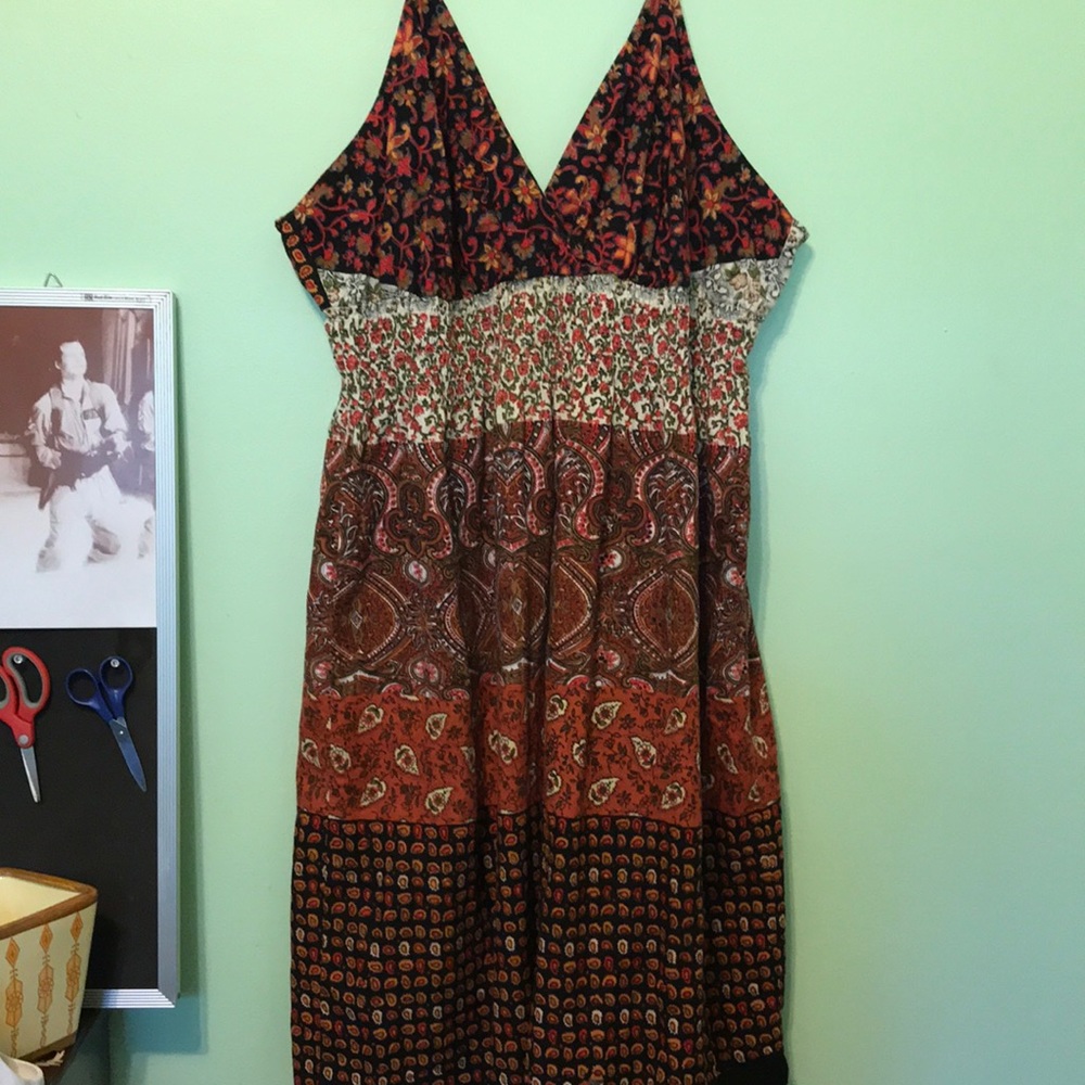 Floral Paisley Midi Dress